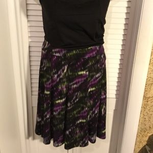 Lily XL purple multi color skirt.